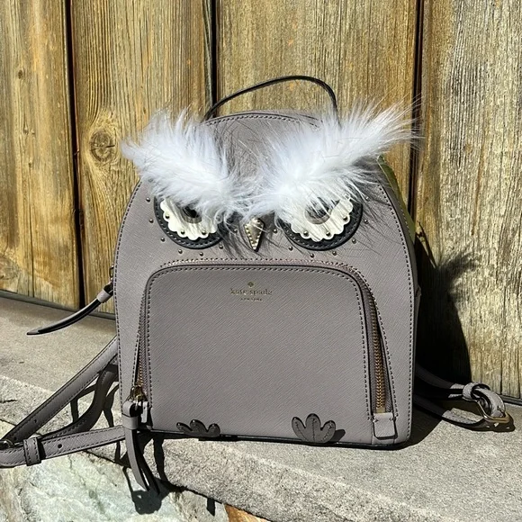 NWT Kate Spade Owl small backpack Kate Spade Womens Black Owl Backpack(s) main image 4